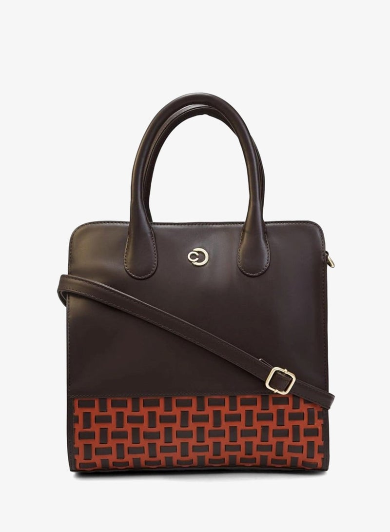 CAPRESE-ZETA TOTE MEDIUM CHOCOLATE - Image 4