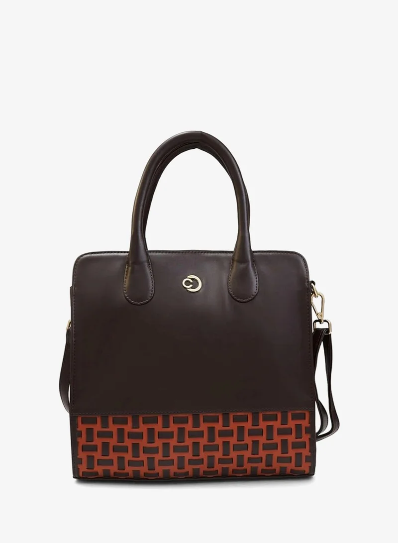 CAPRESE-ZETA TOTE MEDIUM CHOCOLATE