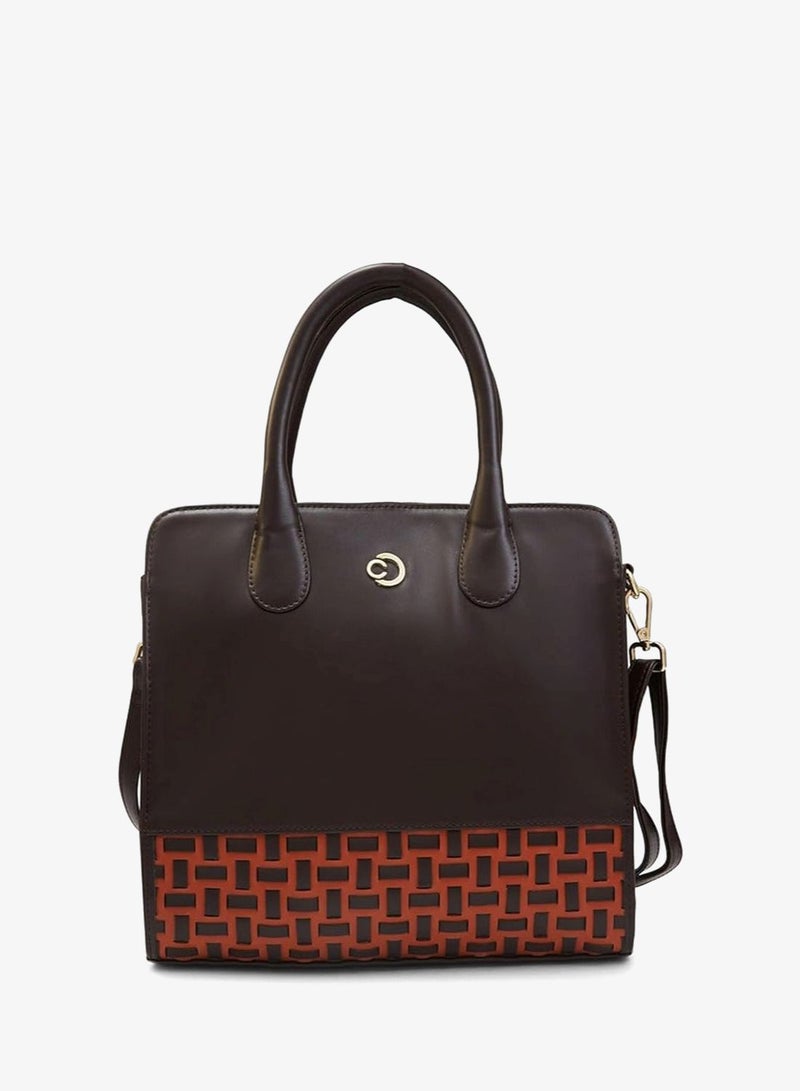CAPRESE-ZETA TOTE MEDIUM CHOCOLATE - Image 1