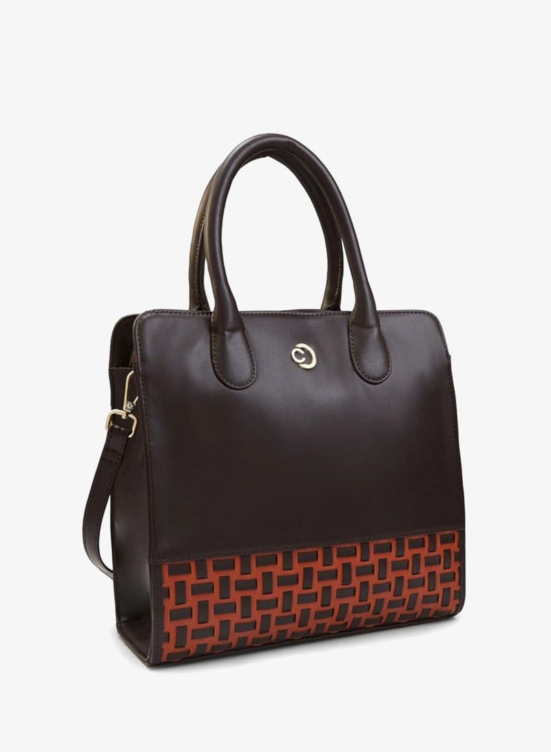 CAPRESE-ZETA TOTE MEDIUM CHOCOLATE - Image 2