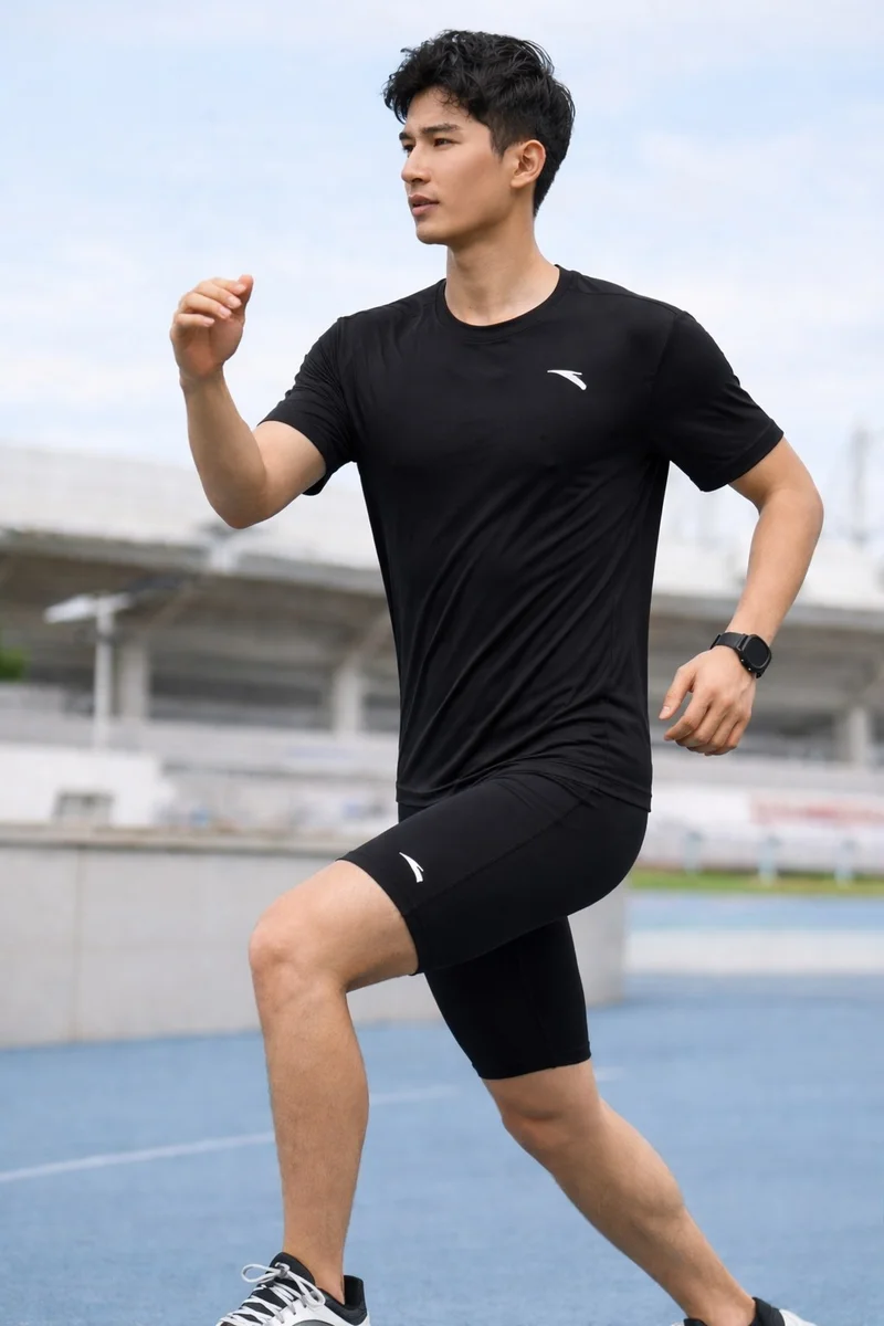 انتا بنطلون تراين قصير أزرق