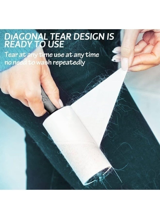Lint Roller Replacement Pack (2 Rolls x 60 Sheets) - Instant Hair & Dust Remover for Clothes, Textiles & Car Seats - Easy to Peel Back Paper Clothes Roller Replacements - Ideal Solution for Cleaning Wool Lint and Household Furniture from Hair & Dust. - Image 3