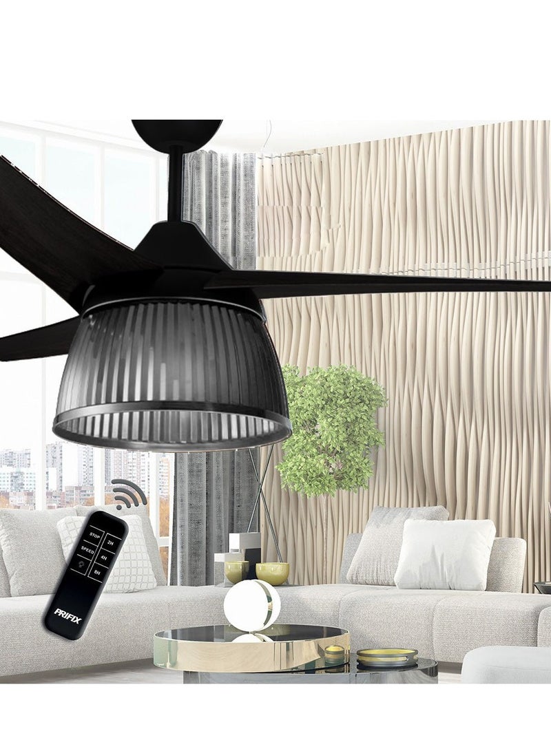 بريفيكس مروحة سقف بريفكس جامبو سوداء بالريموت - Image 2