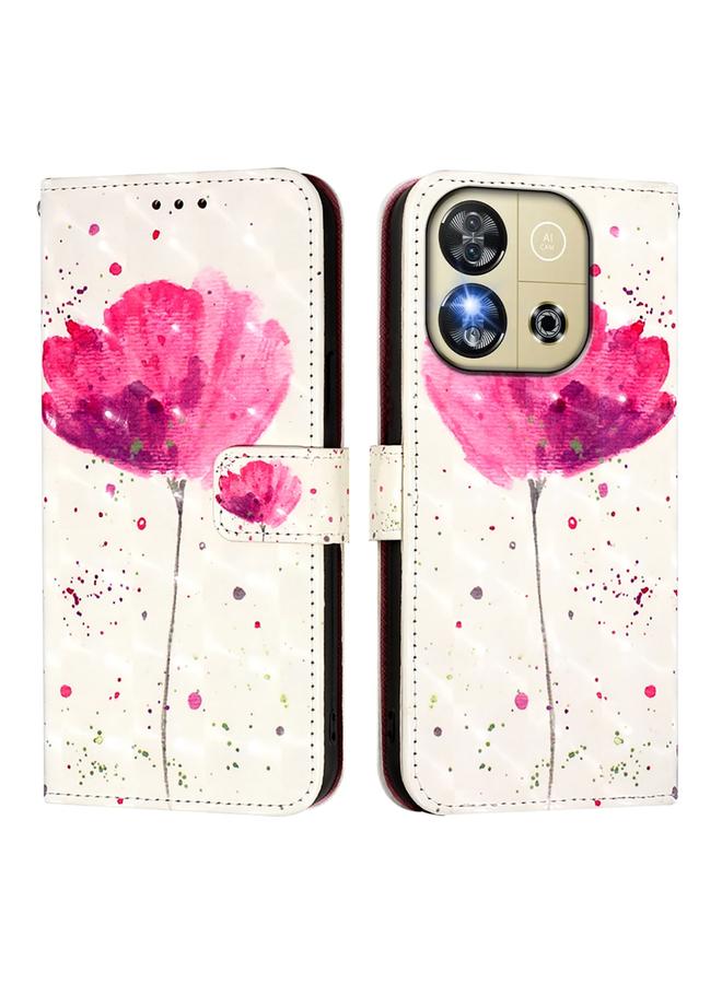 erorex Case For Oukitel C57s 3D Painting Horizontal Flip Leather Phone Case - Image 2