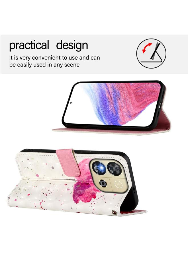 erorex Case For Oukitel C57s 3D Painting Horizontal Flip Leather Phone Case - Image 3
