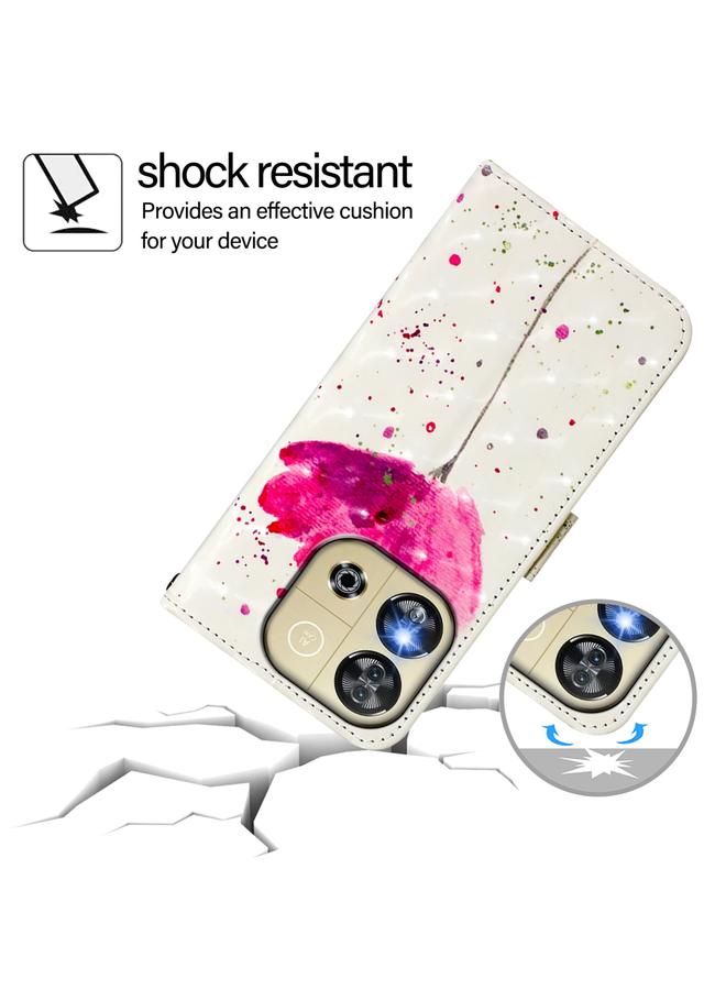 erorex Case For Oukitel C57s 3D Painting Horizontal Flip Leather Phone Case - Image 5