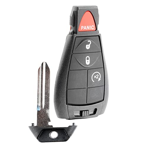KeylessOption Keyless Entry Remote Car Key Fob Alarm for Ram 1500, 2500, 3500 GQ4-53T - Image 1