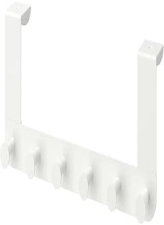 OR Clothes hanger for door made of stainless steel easy to install - white 