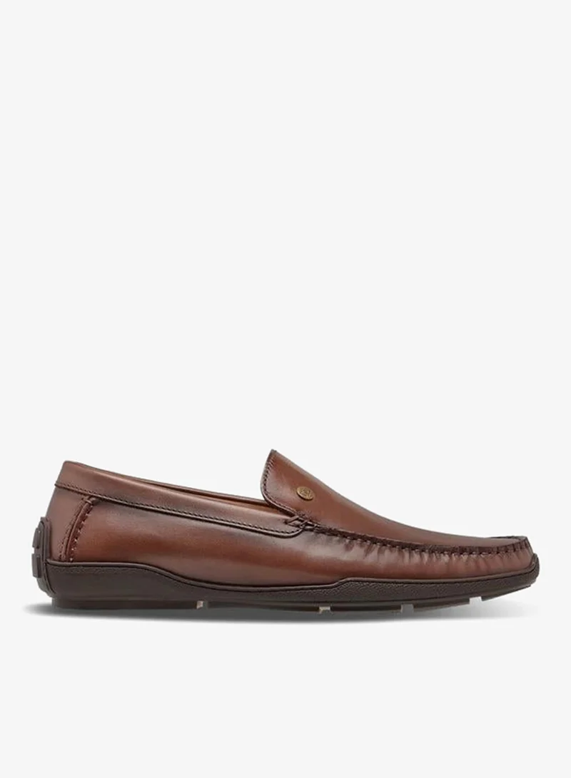 DUCHINI Men Slip-On Leather Moccasins
