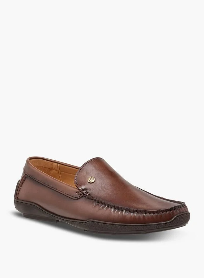 DUCHINI Men Slip-On Leather Moccasins