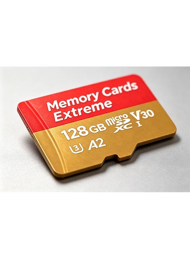 128GB high-end storage card, microSDXC type, supports full HD video, suitable for smartphones, dashcam, action cameras and surveillance cameras. - Image 1