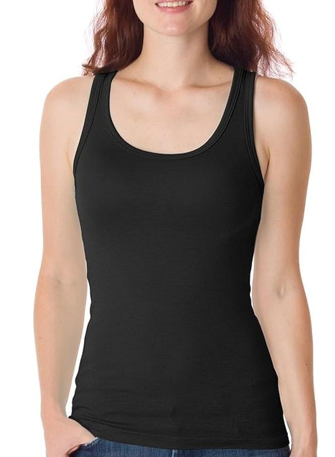 سيلفي توب حريمي حمالة عريضة - لون أسود - Image 1