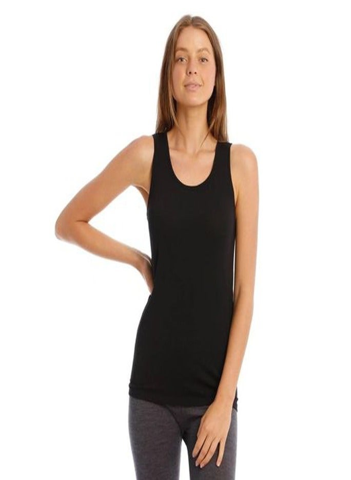 سيلفي توب حريمي حمالة عريضة - لون أسود - Image 2