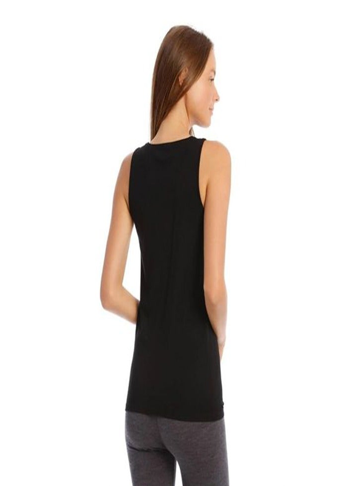 سيلفي توب حريمي حمالة عريضة - لون أسود - Image 4