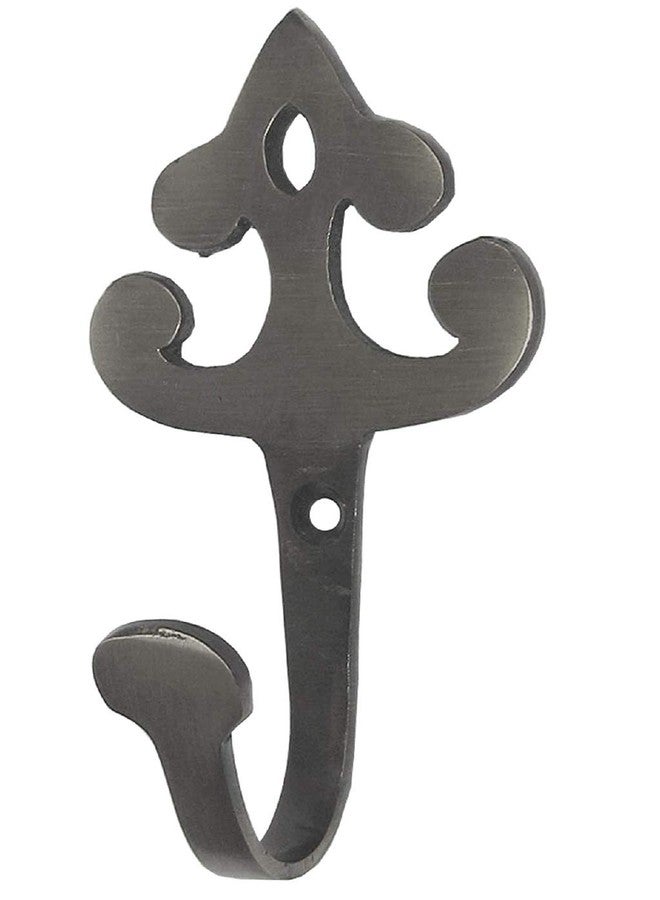 HOBKNOBS (Set of 2 MI Wall/Wooden Mounted Brass 94mm(H) Hook Hanger - Grey.. - Image 2