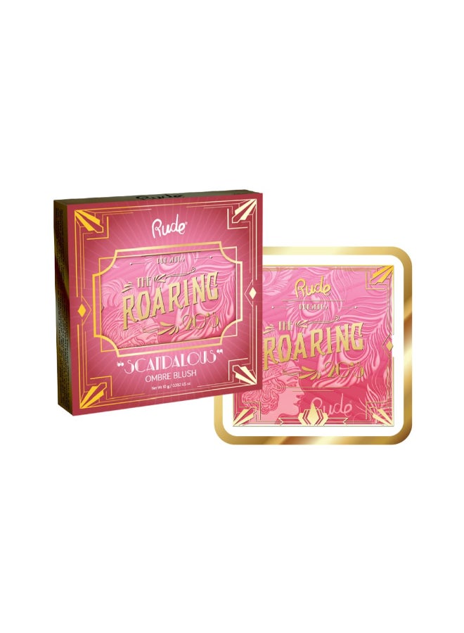 Rude Roaring 20s Ombr Blush Buildable Gradient Blush for Custom Color Silky Blendable Powder Formula Vegan CrueltyFree ParabenFree VintageInspired Makeup Scandalous - Image 2