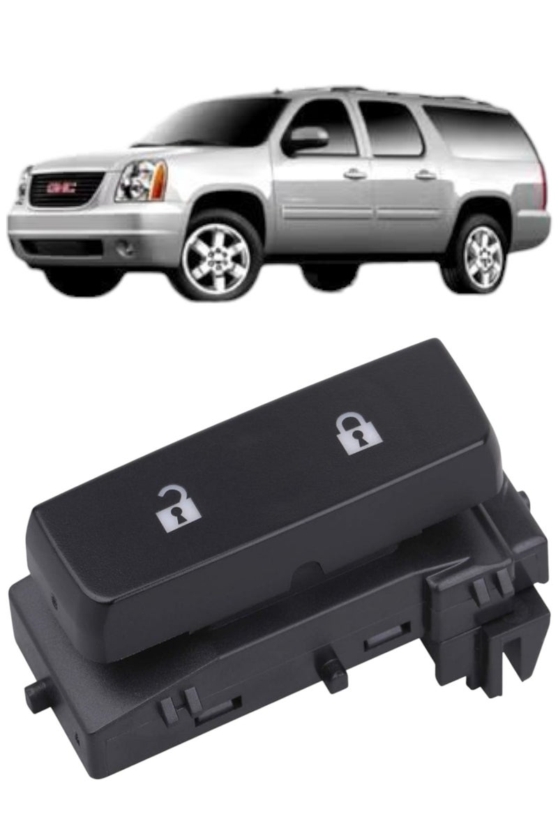 Generic Front Left Driver Seat Door Lock Switch Compatible with a range of 2007-2014 Chevrolet and GMC Yukon, Tahoe, Suburban, Sierra, Silverado, and Traverse vehicles. Part Number: 15804093  - Image 1