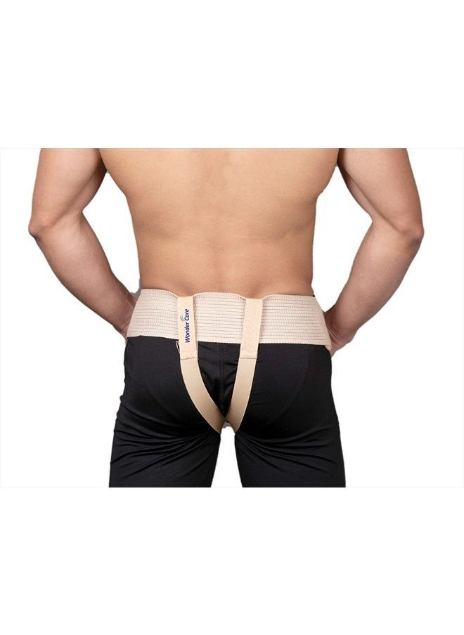 Wonder Care - ® Hernia Belt for Men - Groin Hernia Support for Men, 2 Removable Compression Pads & Adjustable Groin Straps, Double inguinal Hernia Support for Men -Medium - Image 1