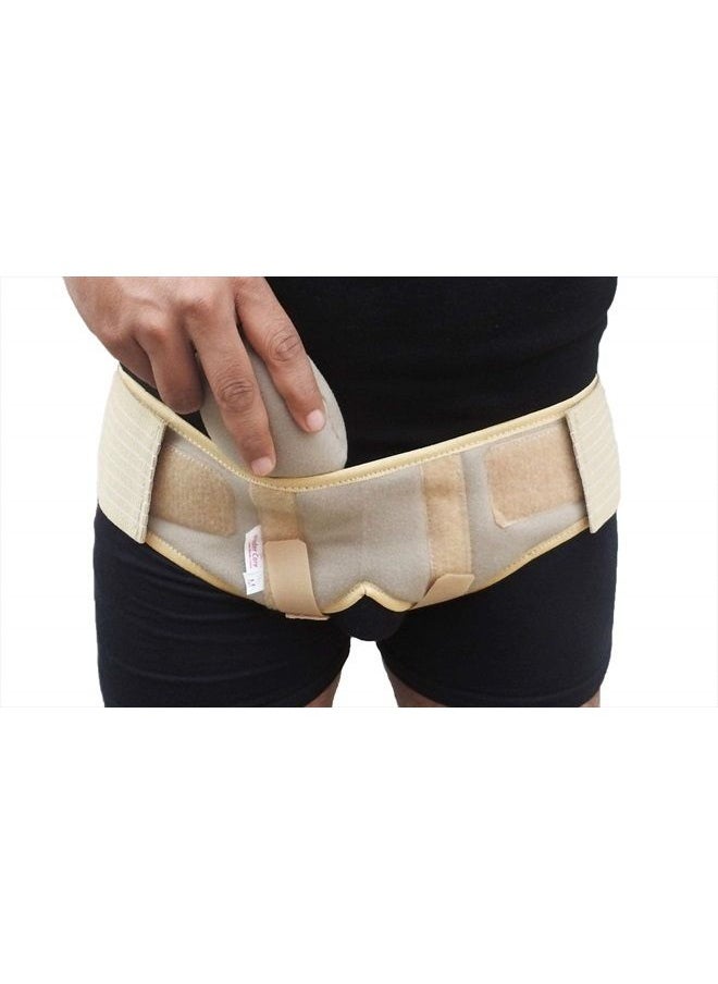 Wonder Care - ® Hernia Belt for Men - Groin Hernia Support for Men, 2 Removable Compression Pads & Adjustable Groin Straps, Double inguinal Hernia Support for Men -Medium - Image 1