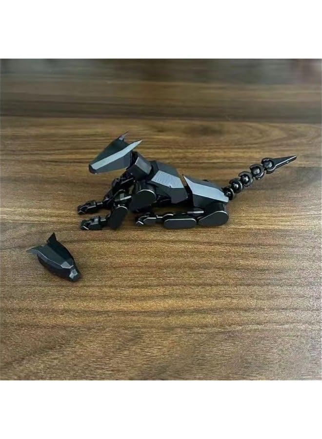 Robot Dog Action Figure, 3D Printed Dog Model, Multi-Joint Movable Robot Dog, PVC Model Full Body Mobile Robot Dog Desktop Decoration Ornament - Image 2
