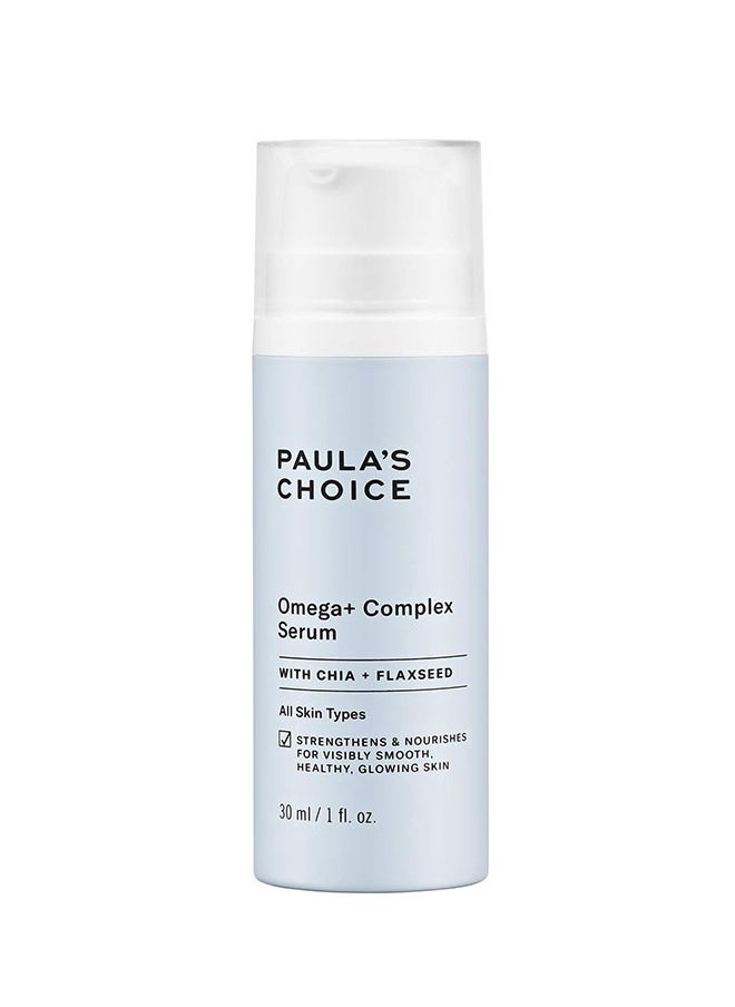 PAULA'S CHOICE Omega + Complex Serum 30ml With Hyaluronic Acid, Fatty Acids And Ceramides, Lightweight Hydration For Fine Lines And Dryness, Fragrance Free And Paraben Free,Suitable For All Skin Types  - Image 1