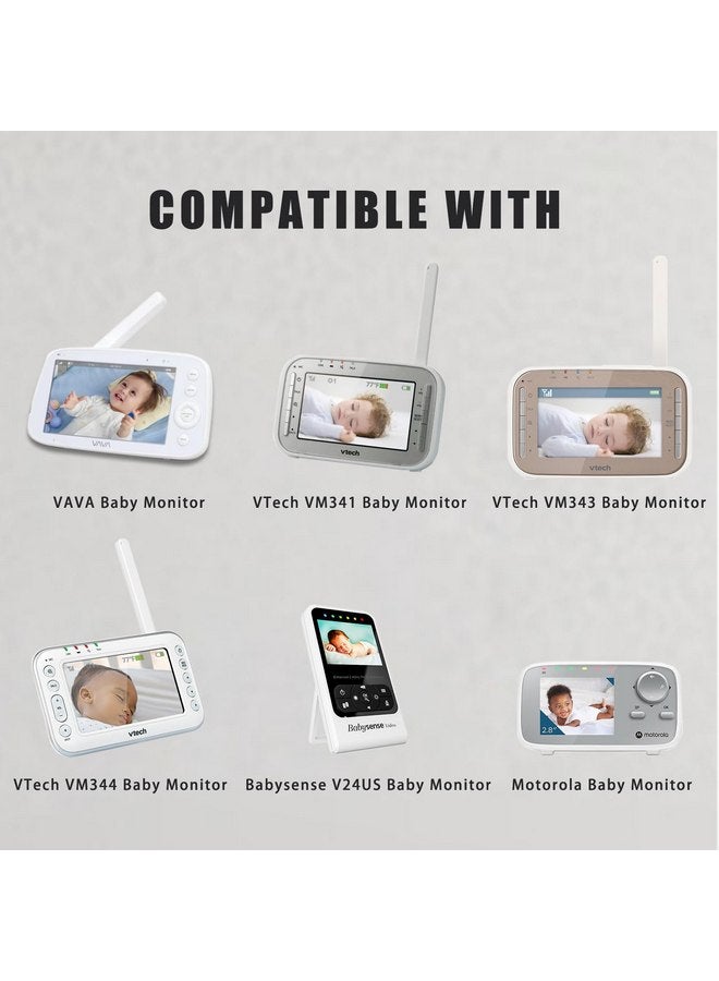 بي او اي اي اي كابل شحن BOEEA Monitor Charge لأجهزة مراقبة الأطفال Moonybaby وOwlet وV-Tech وBabysense وEufy وVAVA وLBTech، مع محول طاقة Micro USB بطول 6 أقدام - Image 2