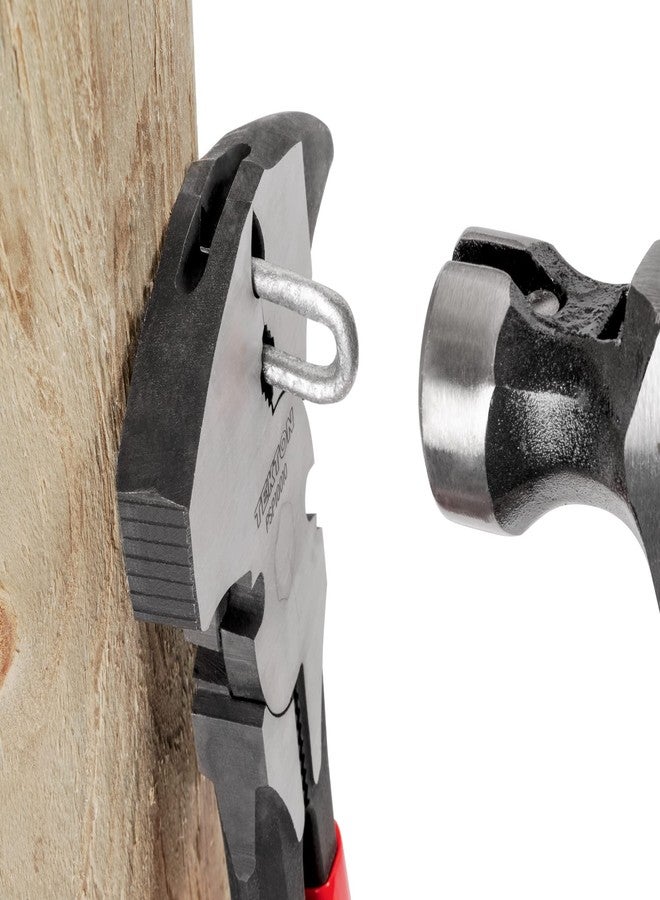 TEKTON 10-1/2 Inch Fencing Pliers | PSP10010, Red - Image 5