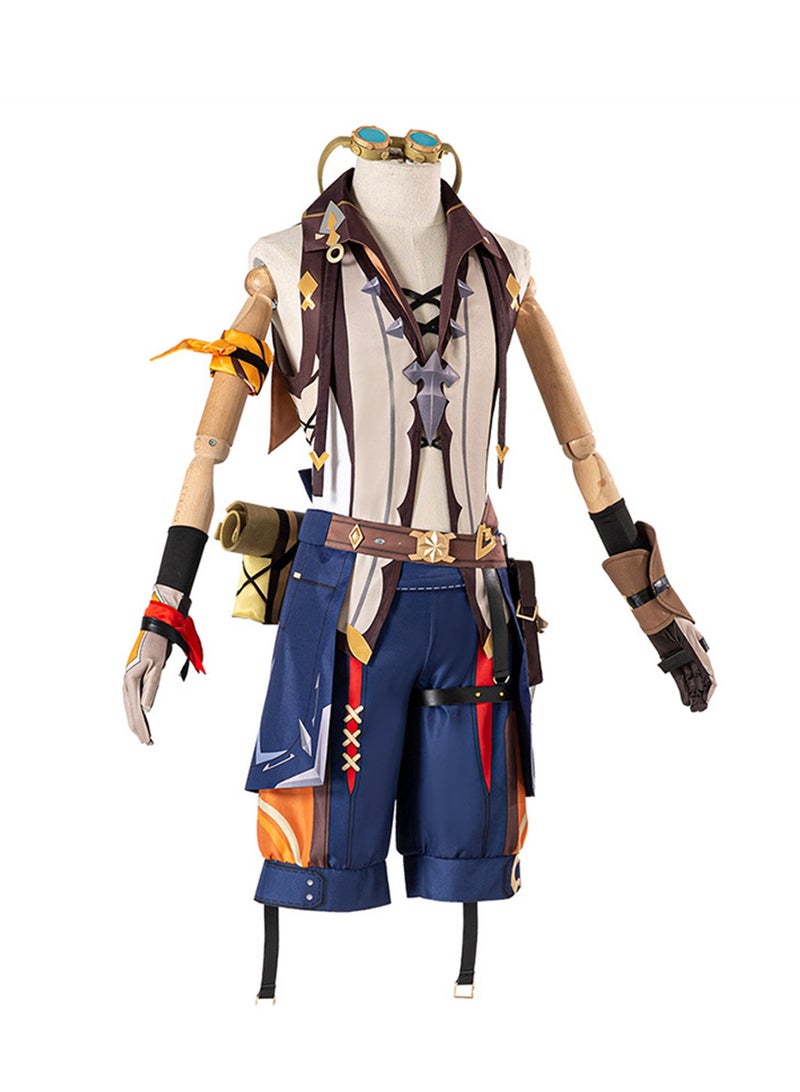 Genshin Impact Bennett cos Traveler Bennett cosplay full set of game anime costumes  - Image 3