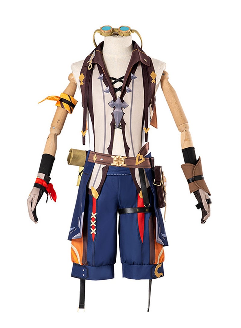 Genshin Impact Bennett cos Traveler Bennett cosplay full set of game anime costumes  - Image 1