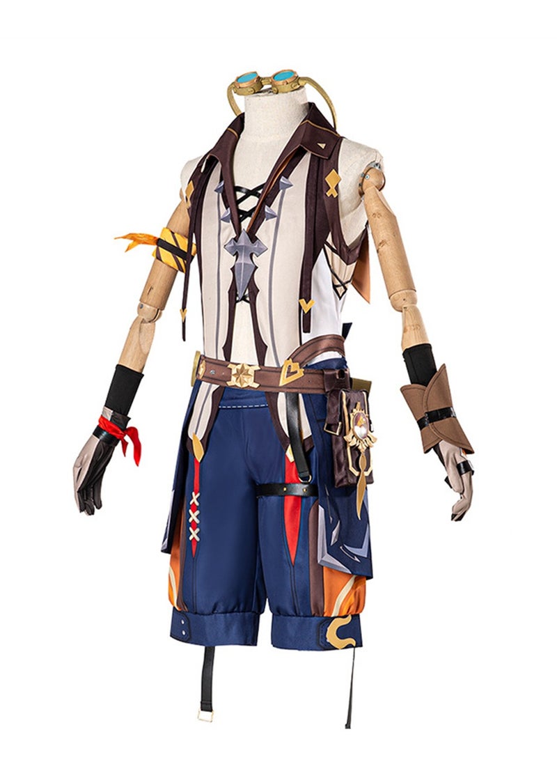 Genshin Impact Bennett cos Traveler Bennett cosplay full set of game anime costumes  - Image 2