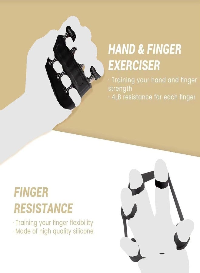 FLIPXEN Adjustable Hand Grip Strengthener Forearm Trainer Kit 5 Pack, Adjustable Hand Gripper (22-132Lbs/ 10-60kg) For Fitness Exercise Tools Wide Grips for Men and Women Home Exercise Perfect System - Image 4