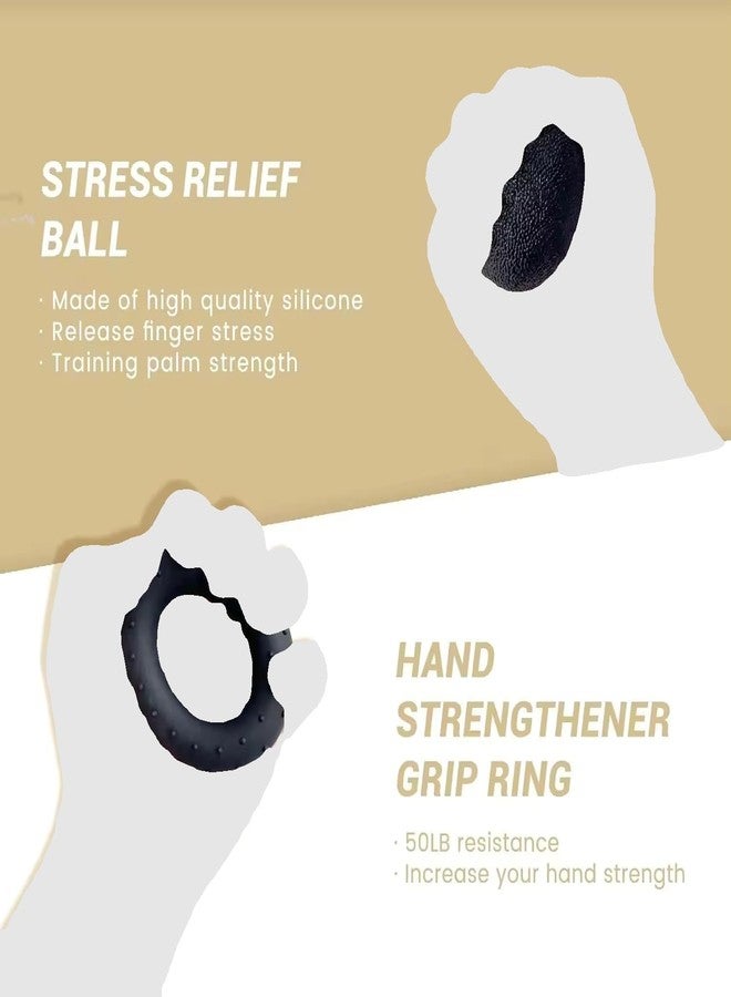 FLIPXEN Adjustable Hand Grip Strengthener Forearm Trainer Kit 5 Pack, Adjustable Hand Gripper (22-132Lbs/ 10-60kg) For Fitness Exercise Tools Wide Grips for Men and Women Home Exercise Perfect System - Image 5