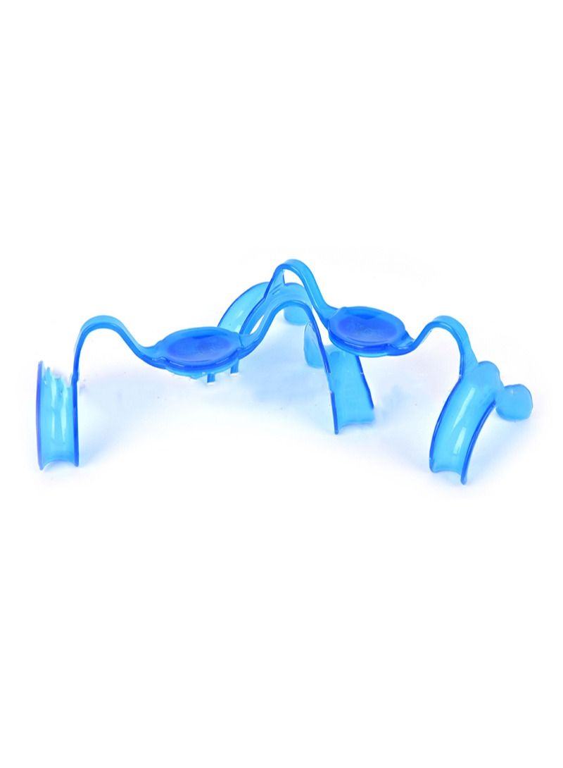 Dental Opener, Opener with Mirror, Bow Opener with Expander, Dental Consumables for Teeth Whitening, Mouthguard Retractor, Smile Stretcher, Mouth Holder (Blue with Mirror 10pcs)