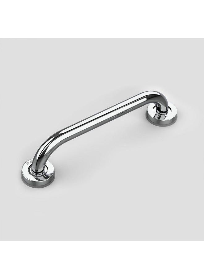 plantex - Plantex 14 Inch Grab Bar for Toilet/Bathroom Handle for Senior Citizen/Heavy-Duty Stainless Steel Support Bar/Bathroom Accessories (Chrome) - Image 1