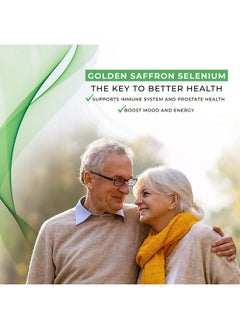 Golden Saffron Selenium (200Mcg Selenium & 88.5 Mg Saffron Extract) To Support Overall Health Thyroid Function Prostate Health Nongmo & Glutenfree From Usa & Tasteless  - Image 3