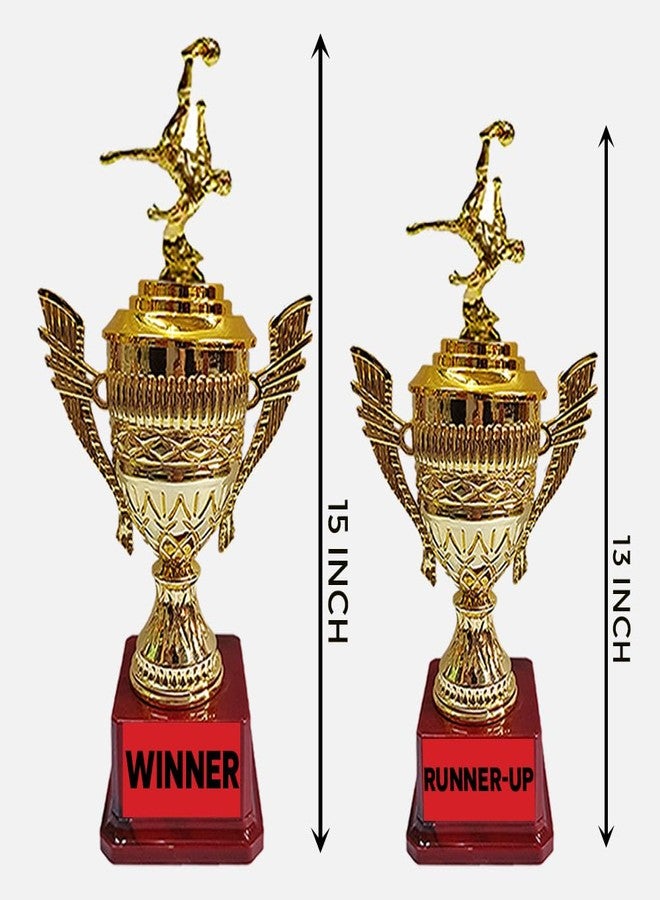 Bareeze Pure Football Tounament Trophy for Winner,Runnerup,Best Goalkeeper,Best Raider and Best Defender - Image 2