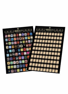 KASTWAVE Scratch Off Poster, 100 Movies Scratch Off Poster - Easy to Scrape Down, Best Birthday for Movie Lovers  - Image 4