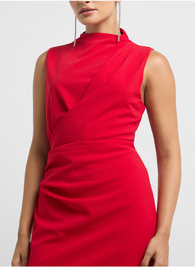 ELLA Ruched Shift Dress  - Image 3