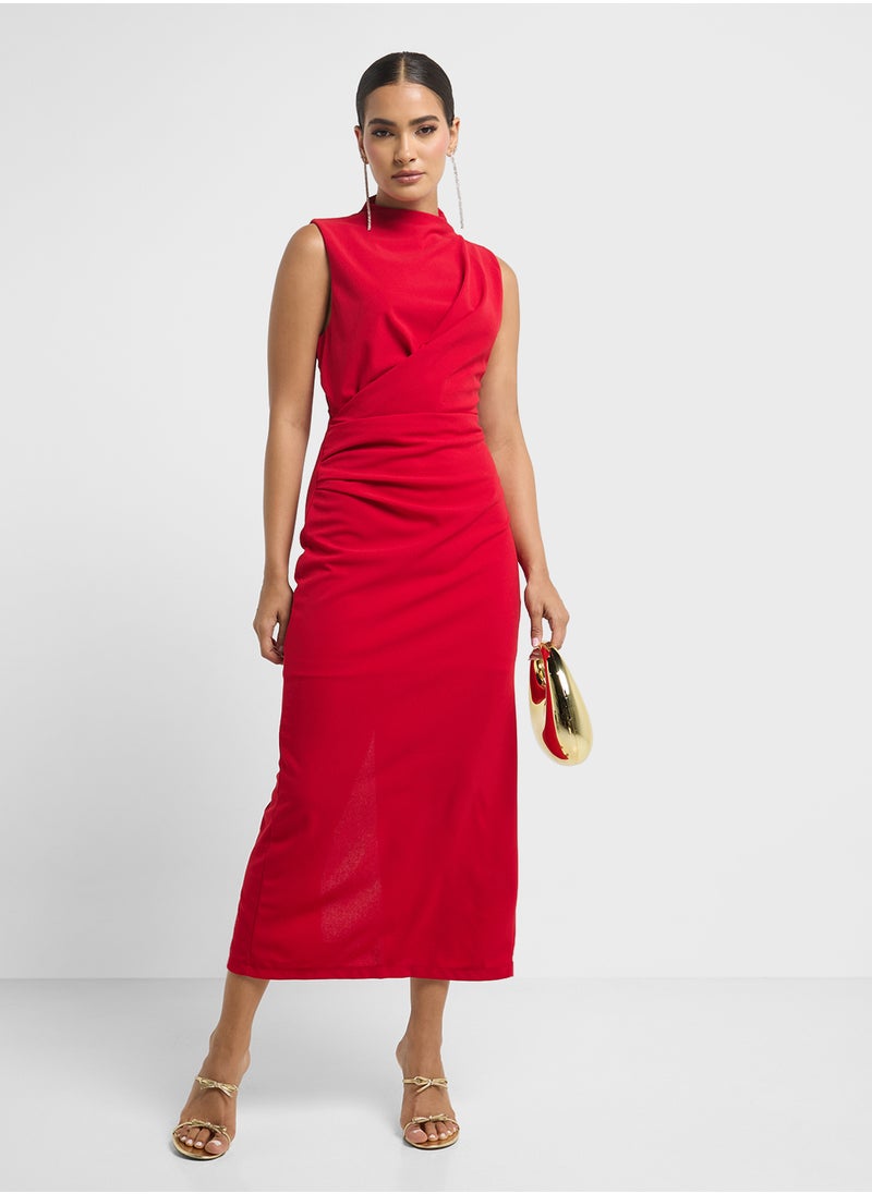 ELLA Ruched Shift Dress  - Image 4