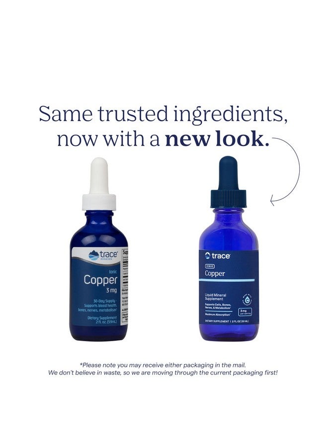 Trace Minerals Ionic Copper - Bone & Energy Support Supplement - Copper Supplement to Support Enzymatic Reactions - Liquid Supplement to Aid Healthy Connective Tissue - 2 fl oz (About 48 Servings) - Image 3