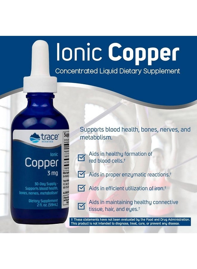 Trace Minerals Ionic Copper - Bone & Energy Support Supplement - Copper Supplement to Support Enzymatic Reactions - Liquid Supplement to Aid Healthy Connective Tissue - 2 fl oz (About 48 Servings) - Image 5