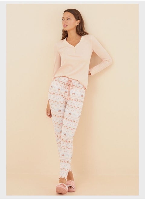 High Waist Pyjama Pants
