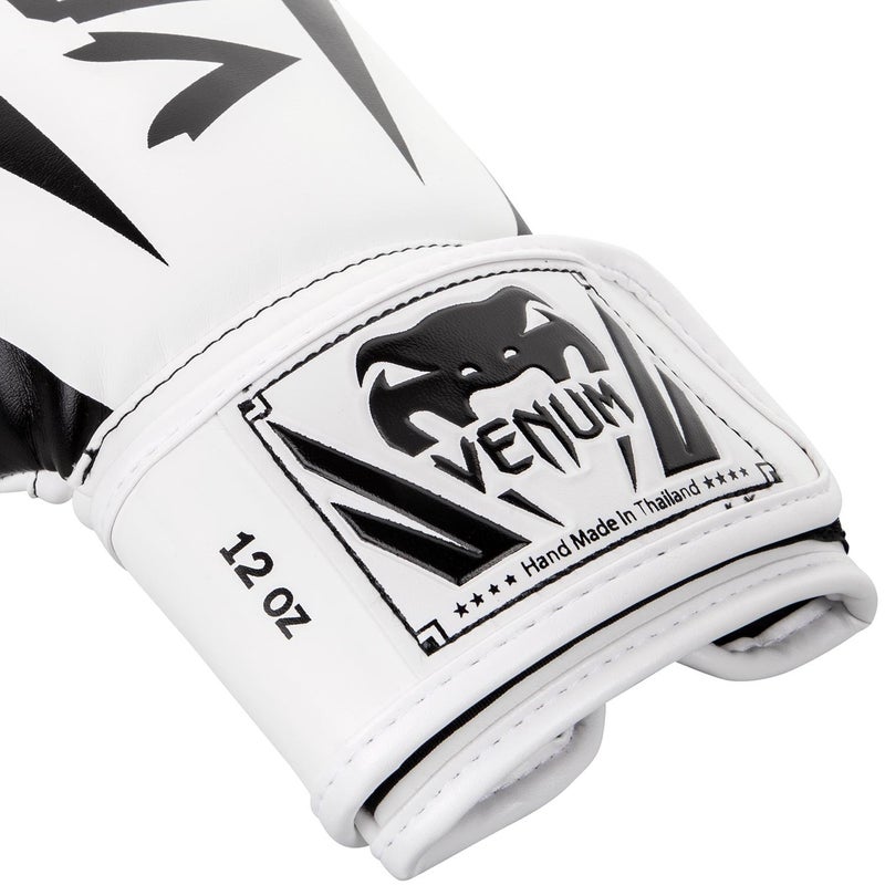Venum Elite Boxing Gloves - White/Black - Image 4