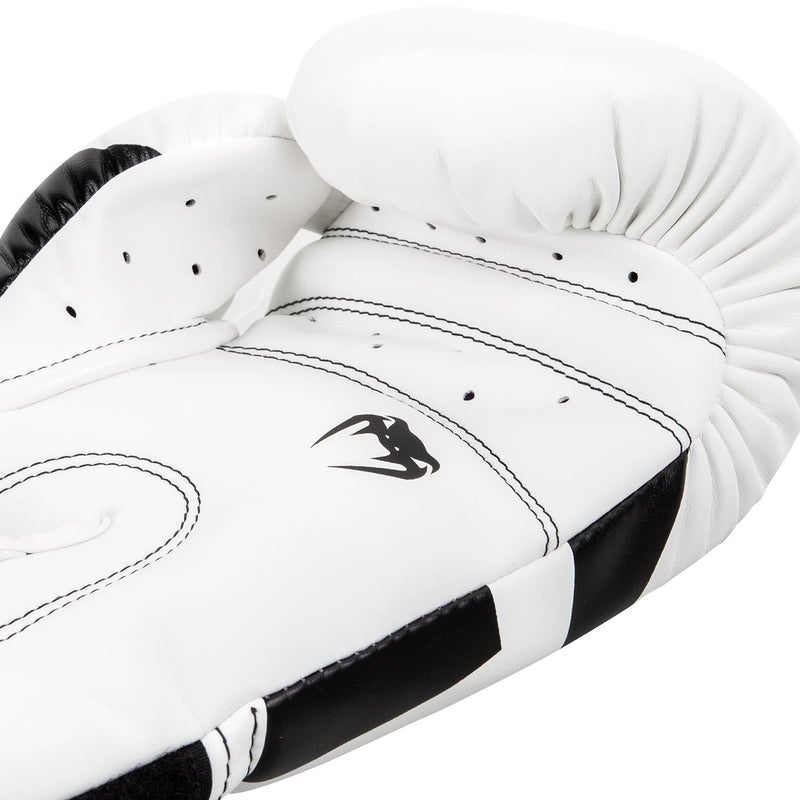 Venum Elite Boxing Gloves - White/Black - Image 3