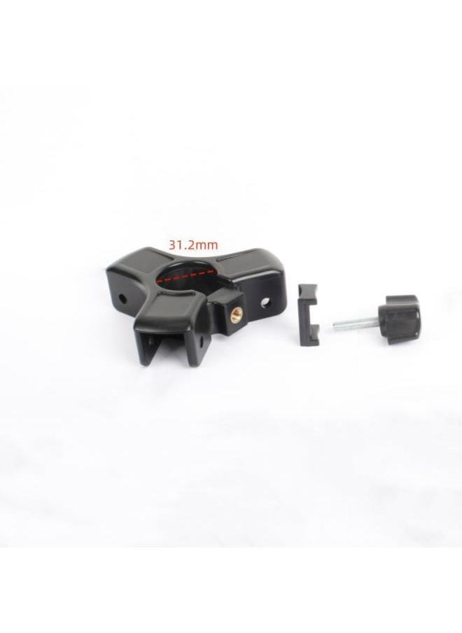 Generic Photography Camera Tripod Bracket Lamp Holder Locking Clamp Buckle Fixing Fixture Fishing Telescopic Rod Plastic Round Pipe Fittings-Body Color:313 Upper Three-prong Surface (with 31.2mm Outer Diameter Round Tube)  - Image 1