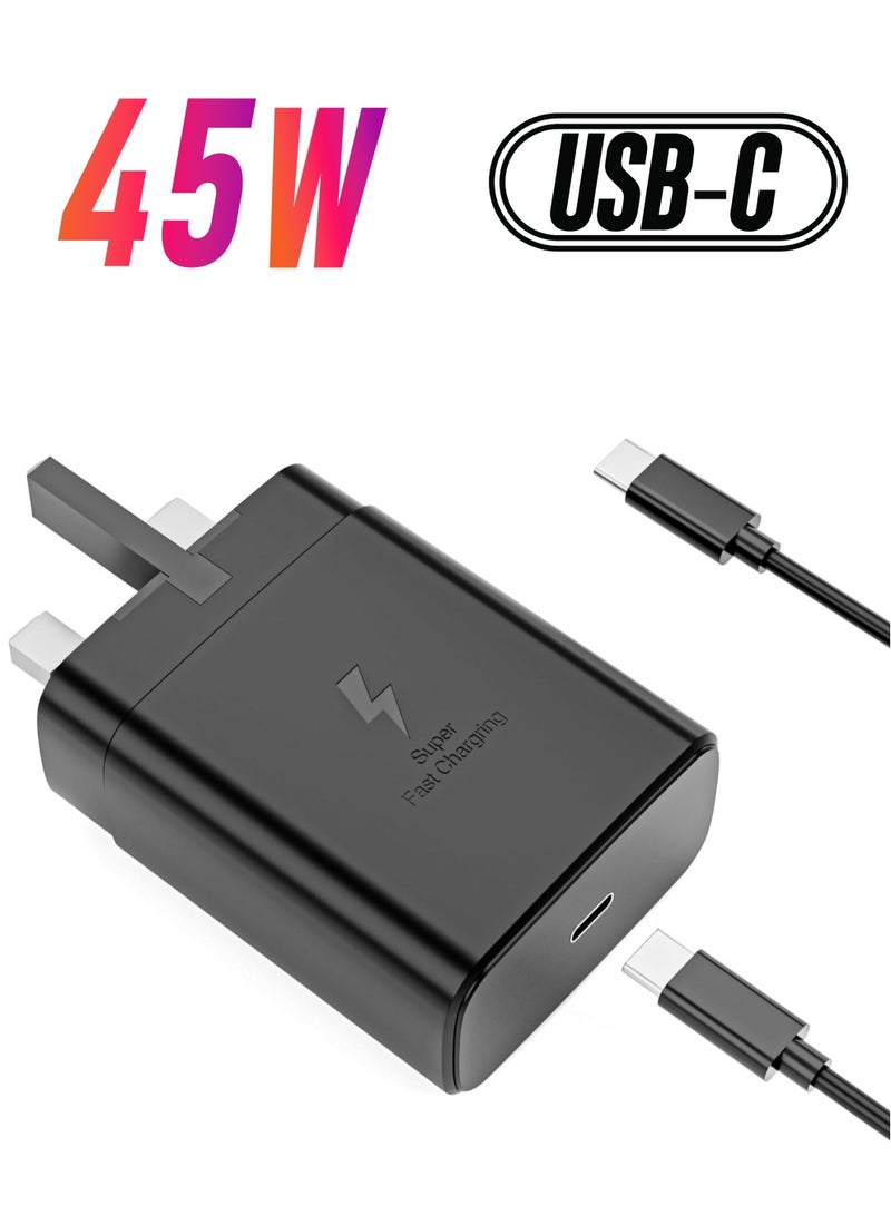 2024 45W USB-C Super Fast Charger for Samsung Galaxy S24 Series  Galaxy Tab – PPS Wall Charger 3.0 - Image 1