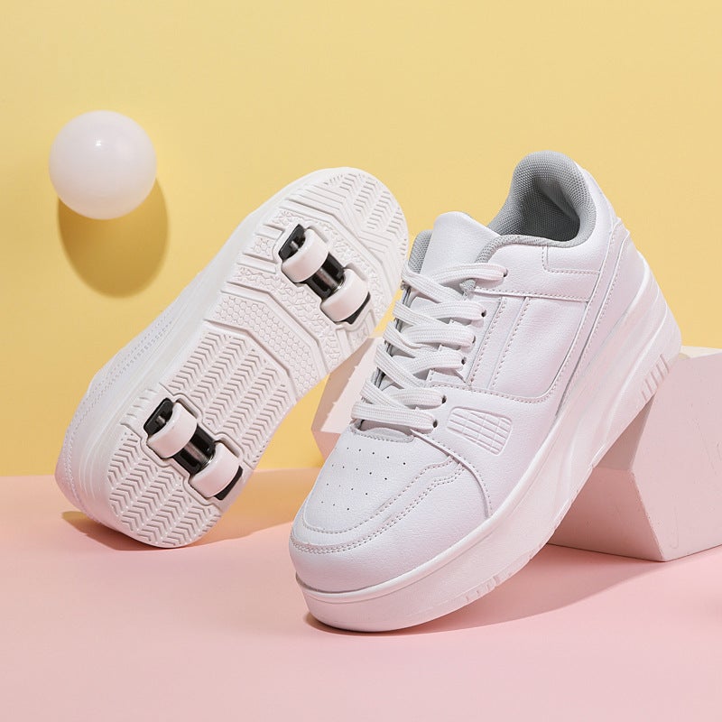 Student Heelys Four-Wheel Children'S Roller Skates For Men And Women Detachable Ultra-Light Version Of Shoes With Wheels Ready For Sale - Image 3
