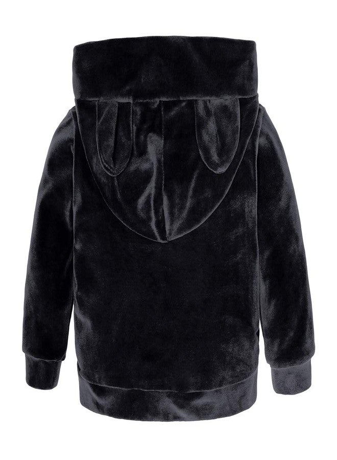 Kids Tales Baby Boys Girls Cute Ear Hooded Fleece Pullover and Pants Outfits Set - Image 2