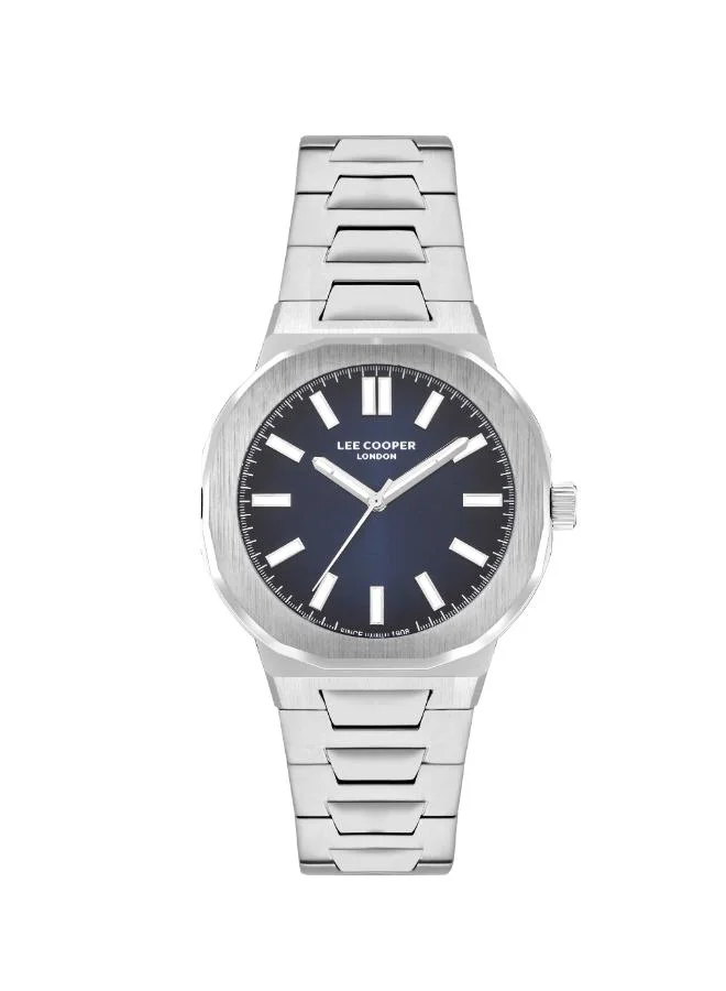Lee Cooper Lee Cooper LC07952.370 Men Analog Display Watch & Metal Strap Silver