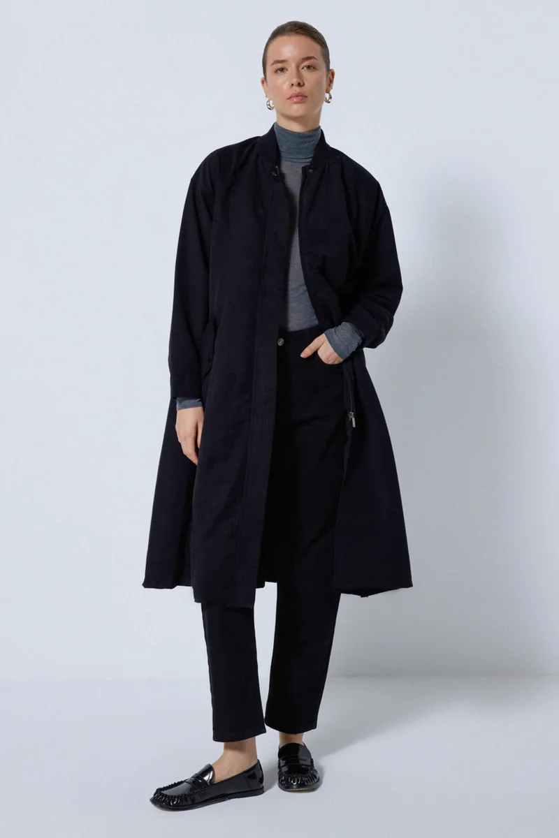 Touche Zippered Trench Coat